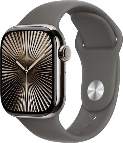 Смарт-часы Apple Watch Series 10 A3001,  42мм,  серый/титан [mwxe3zp/a]